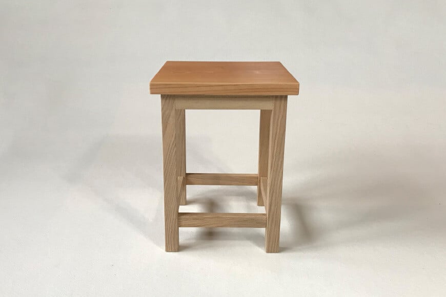座面の選べる スツール [松田木材 富山県 舟橋村 57050130] 椅子 家具 インテリア イス チェア 木製 サイドテーブル