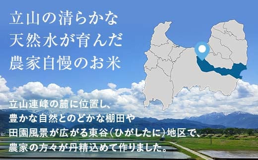 【12月限定】立山のちから米 コシヒカリ 3kg こしひかり 銘柄米 ブランド米 国産 米 お米 日本米 ギフト 贈り物 備蓄 防災 食品 F6T-906