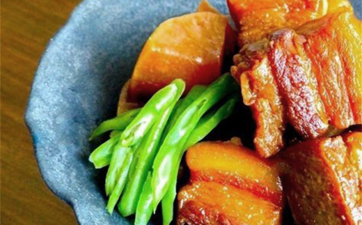 和食の定番！豚の角煮 6袋 国産豚肉 秘伝のタレ とろける 柔らかい ほろり 懐かしい味 醤油 温めるだけ 本格的 手軽 ご飯 お弁当 お酒 ボリューム シェア  F6T-608