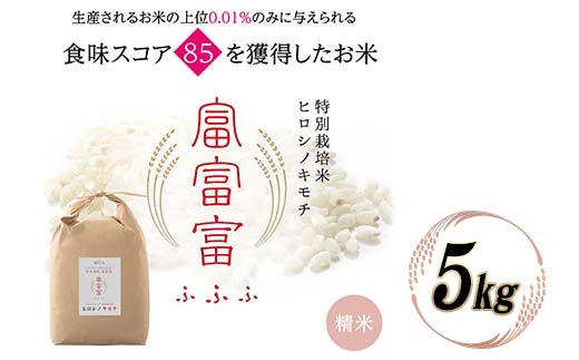 《先行予約》富山県ブランド米 富富富 精米 5kg ふふふ ブランド米 国産 米 お米 日本米 ギフト 贈り物 備蓄 防災 食品 陽咲玲 はるざれ F6T-899