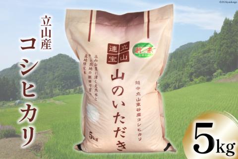 6回 定期便 】立山のちから米 コシヒカリ 5kg×6回 総計30kg / た