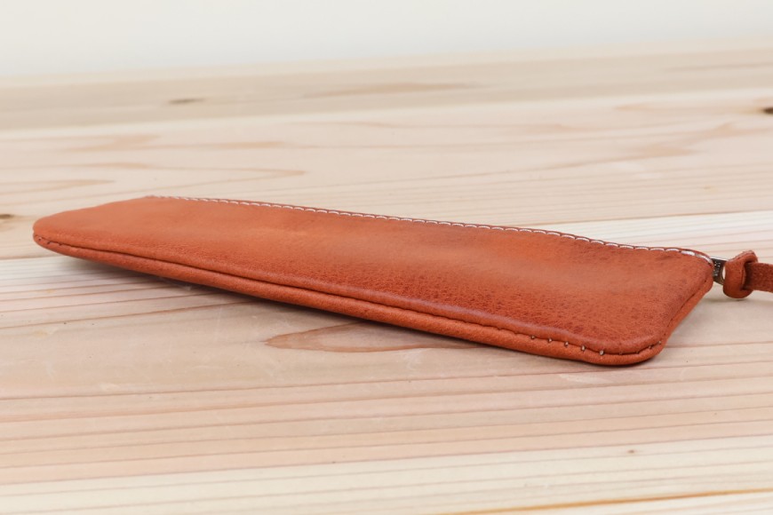ペンケース オレンジ [アトリエSASSA 富山県 朝日町 34310051]