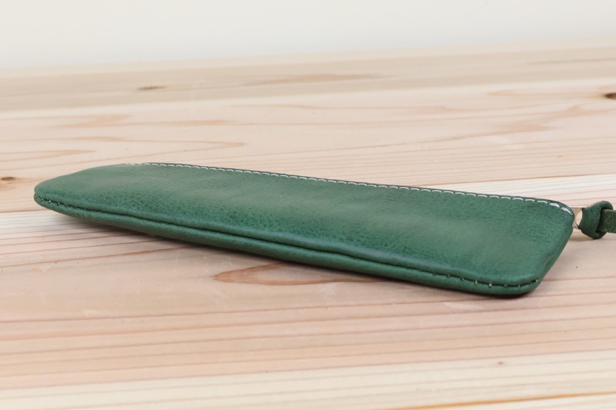 ペンケース グリーン [アトリエSASSA 富山県 朝日町 34310052]