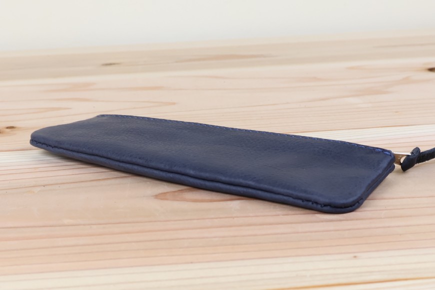 ペンケース ネイビー [アトリエSASSA 富山県 朝日町 34310056]