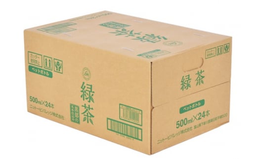 緑茶 500ml×24本 ペットボトル / Nビバレッジ / 富山県 朝日町 [34310195]