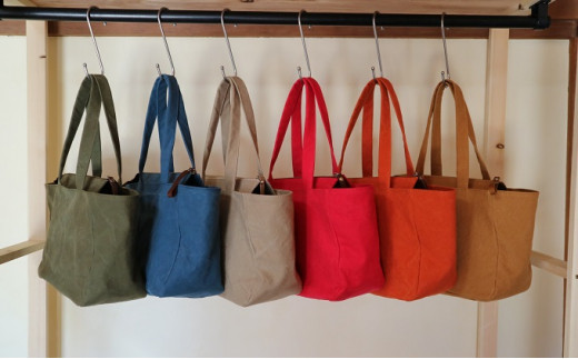 トートバッグ　M キャメル [アトリエSASSA 富山県 朝日町 34310405] キャンバス 帆布 バッグ 鞄 カバン ビジネス カジュアル お稽古バッグ