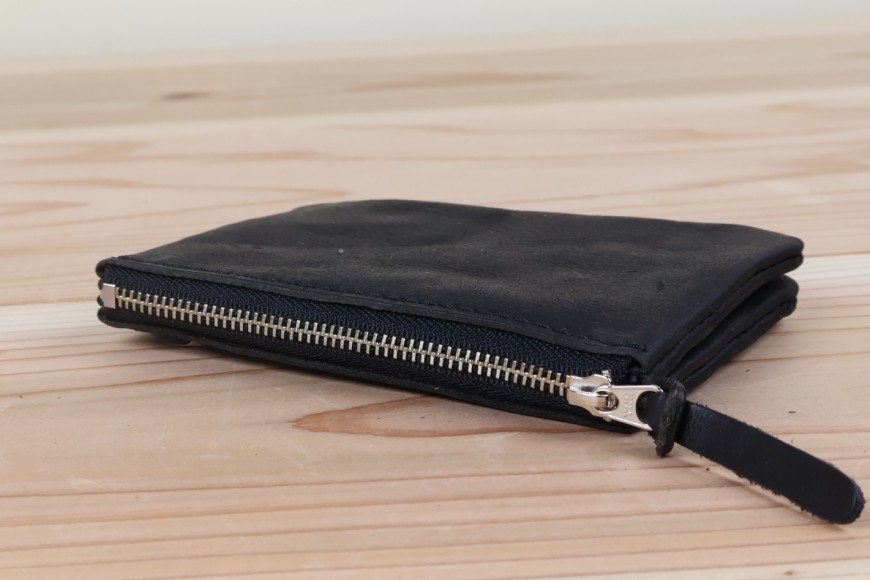 おさいふポーチ ブラック [アトリエSASSA 富山県 朝日町 34310070]