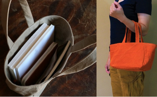 職人手作り直送！トートバッグ　S　アーミーグリーン [アトリエSASSA 富山県 朝日町 34310105] キャンバス 帆布 バッグ 鞄 カバン ビジネス カジュアル お稽古バッグ