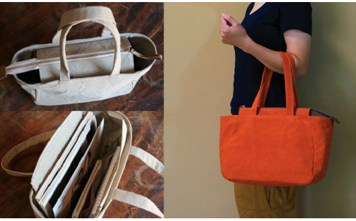 トートバッグ　M ブルー [アトリエSASSA 富山県 朝日町 34310401] キャンバス 帆布 バッグ 鞄 カバン ビジネス カジュアル お稽古バッグ