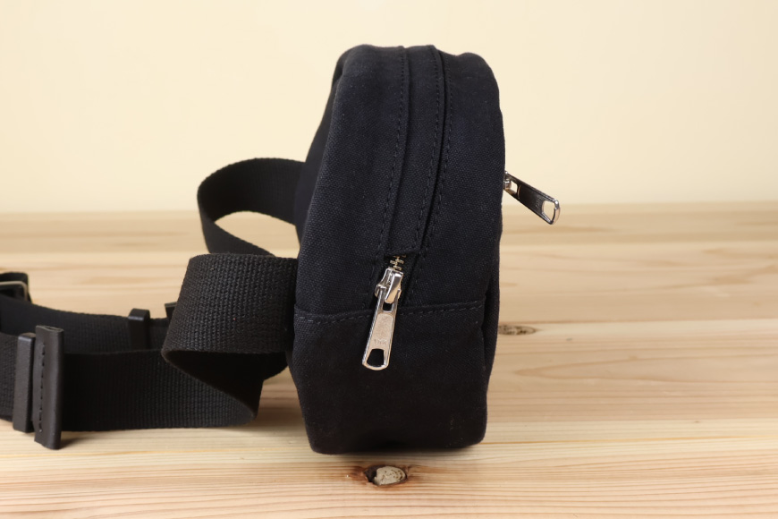 ボディバッグ エッグ [アトリエSASSA 富山県 朝日町 34310572-bk] ボディバッグ 鞄 かばん カバン 帆布 革 おしゃれ 手作り シンプル レザー