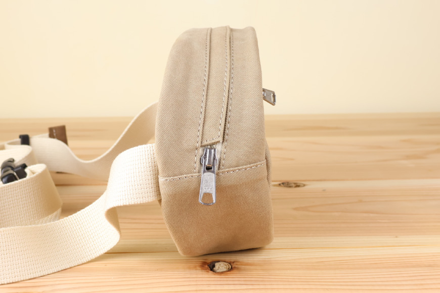 ボディバッグ エッグ [アトリエSASSA 富山県 朝日町 34310572-gb] ボディバッグ 鞄 かばん カバン 帆布 革 おしゃれ 手作り シンプル レザー