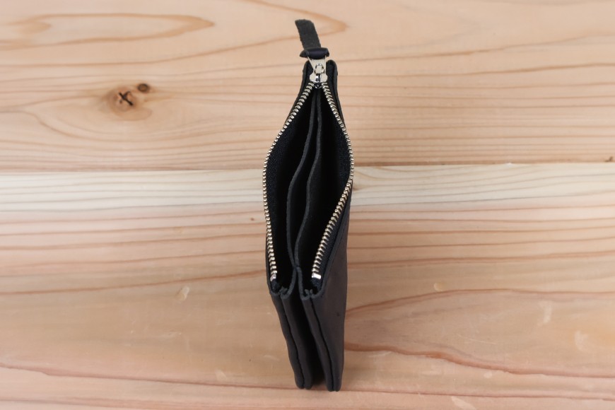 おさいふポーチ ブラック [アトリエSASSA 富山県 朝日町 34310070]