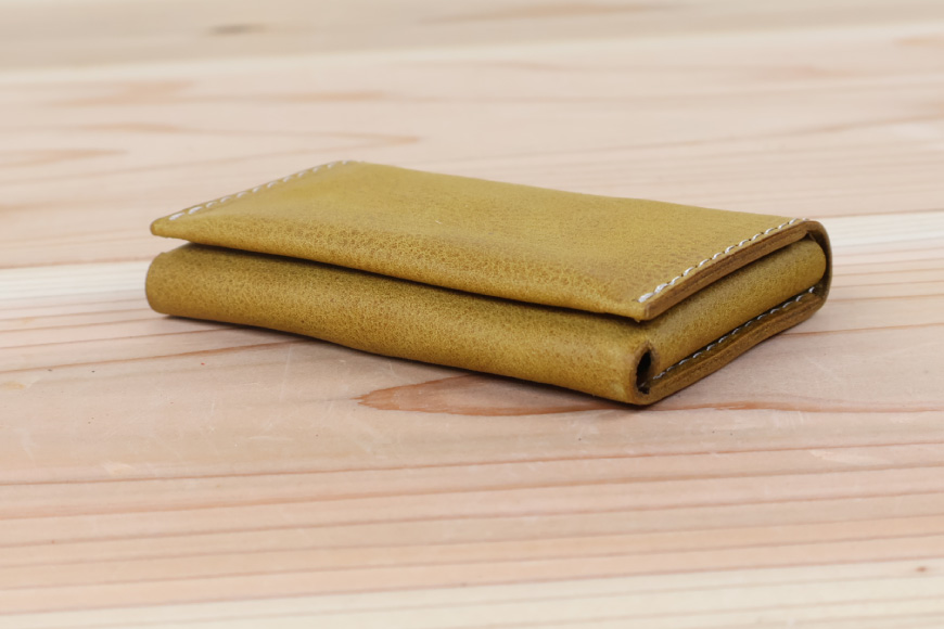 名刺入れ [アトリエSASSA 富山県 朝日町 34310573-ir] 名刺 めいし 名刺入 カードケース 革 牛革 国産 レザー手作り カードホルダー シンプル