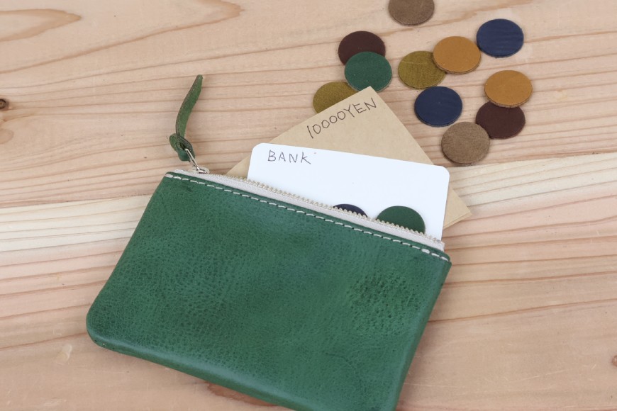 ポーチ グリーン [アトリエSASSA 富山県 朝日町 34310041]