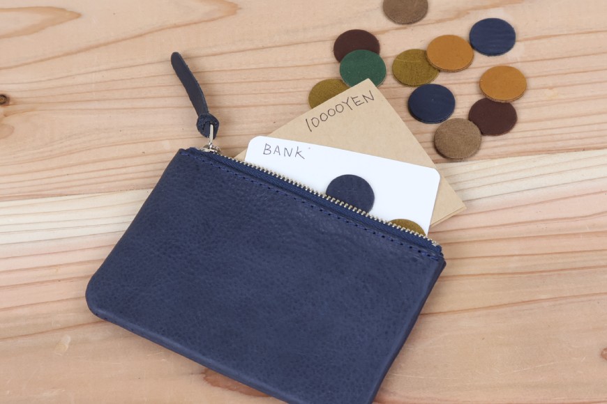 ポーチ ネイビー [アトリエSASSA 富山県 朝日町 34310045]