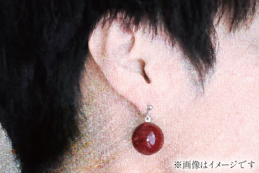 漆玉赤 イヤリング 1対 箱 ラッピング 付 [越久米作 富山県 朝日町 34310304] アクセサリー コシノクメサク 漆 イヤリング アクセ おしゃれ メール便