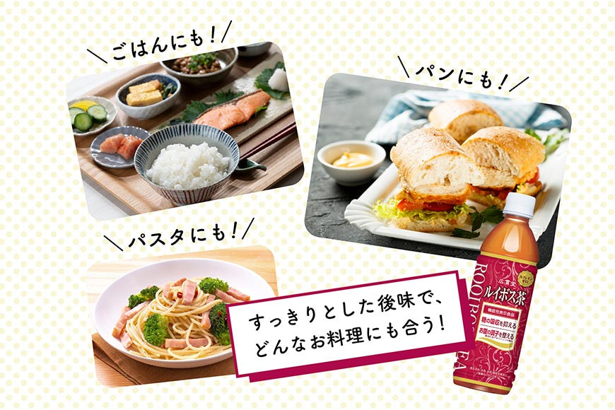 【機能性表示食品】ルイボス茶 500ml 24本 × 2ケース 計48本 [広貫堂 富山県 朝日町 34310390] ルイボスティー ルイボス マタニティー ノンカフェイン 妊婦 授乳 ルイボスマーク JP16