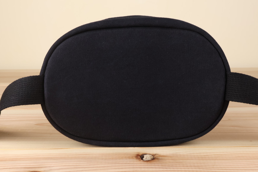 ボディバッグ エッグ [アトリエSASSA 富山県 朝日町 34310572-bk] ボディバッグ 鞄 かばん カバン 帆布 革 おしゃれ 手作り シンプル レザー