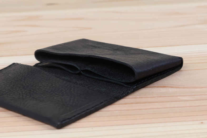 名刺入れ [アトリエSASSA 富山県 朝日町 34310573-bk] 名刺 めいし 名刺入 カードケース 革 牛革 国産 レザー手作り カードホルダー シンプル