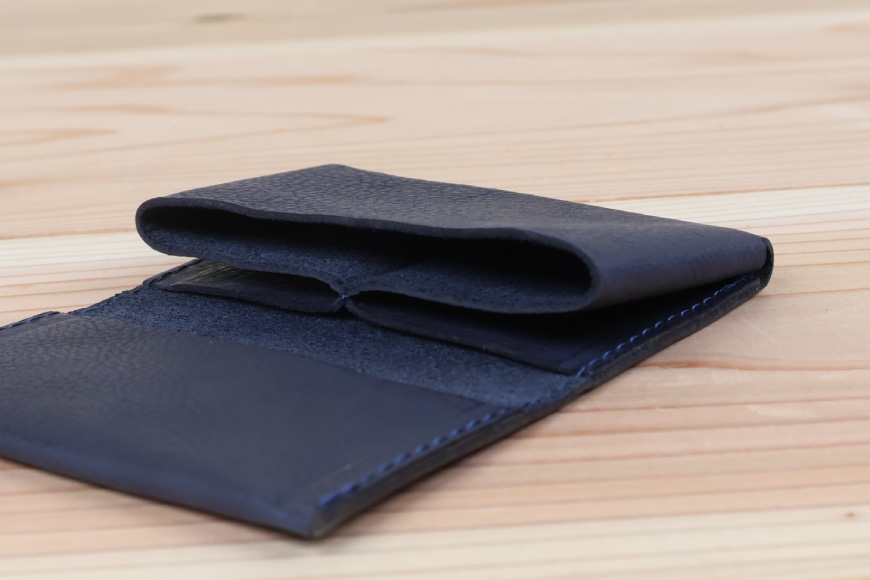 名刺入れ [アトリエSASSA 富山県 朝日町 34310573-nv] 名刺 めいし 名刺入 カードケース 革 牛革 国産 レザー手作り カードホルダー シンプル