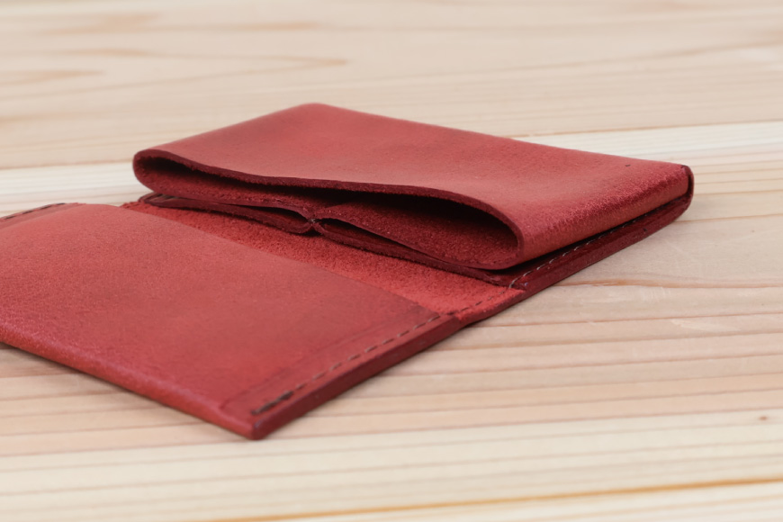 名刺入れ [アトリエSASSA 富山県 朝日町 34310573-sm] 名刺 めいし 名刺入 カードケース 革 牛革 国産 レザー手作り カードホルダー シンプル