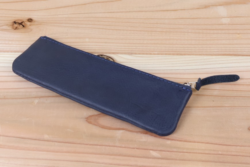 ペンケース ネイビー [アトリエSASSA 富山県 朝日町 34310056]