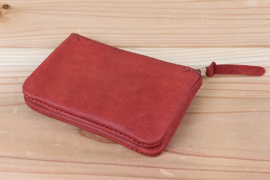 おさいふポーチ サーモン [アトリエSASSA 富山県 朝日町 34310065]