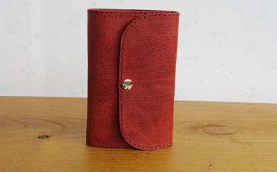 ミドル財布（ホールドあり）　サーモン / アトリエSASSA / 富山県 朝日町 [34310073]