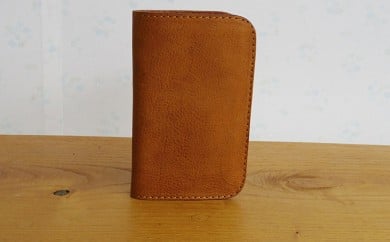 ミドル財布（ホールドなし） ヌメベージュ [アトリエSASSA 富山県 朝日町 34310083]