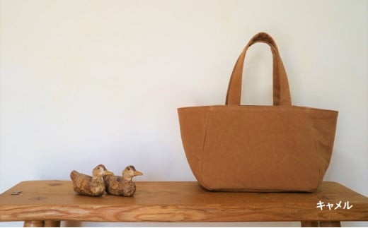 職人手作り直送！トートバッグ　S　キャメル [アトリエSASSA 富山県 朝日町 34310110] キャンバス 帆布 バッグ 鞄 カバン ビジネス カジュアル お稽古バッグ