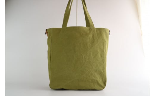 トートバッグ　L ライトカーキ [アトリエSASSA 富山県 朝日町 34310416] キャンバス 帆布 バッグ 鞄 カバン ビジネス カジュアル お稽古バッグ