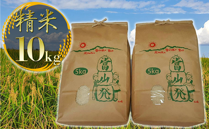 【令和3年産】北アルプスの雪解け水で育てたコシヒカリ精米10kg（5kg×2）