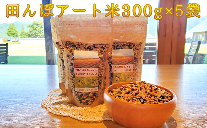 田んぼアートまるごとアート米300g×5袋