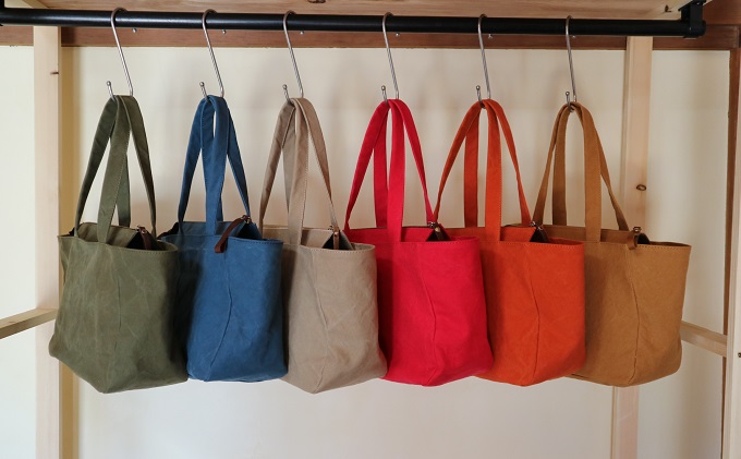 トートバッグ　M キャメル [アトリエSASSA 富山県 朝日町 34310405] キャンバス 帆布 バッグ 鞄 カバン ビジネス カジュアル お稽古バッグ