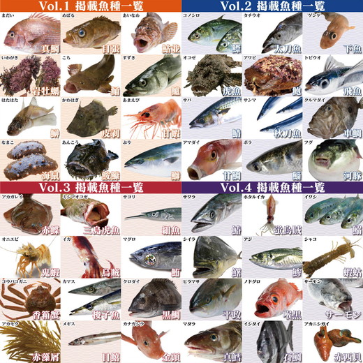 Fのさかなおもしろ図鑑vol.1～4（4冊セット）