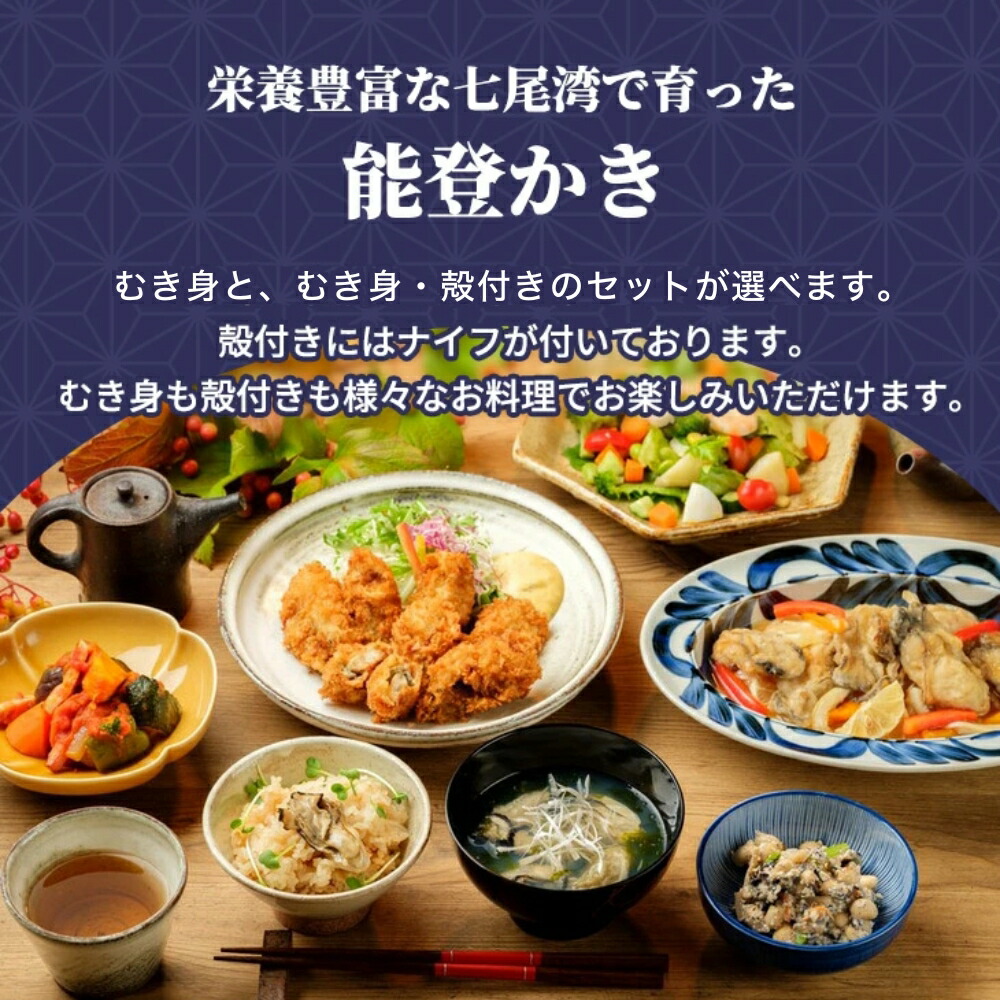 石川県七尾産 能登かき むき身500g×2袋（約45粒）下村水産 ｜ 牡蠣 カキ オイスター 国産 加熱用 カキフライ 海鮮 魚介 石川県 七尾市 能登 ※北海道・沖縄・離島への配送不可 ※2025年12月上旬～2026年5月下旬頃に順次発送予定