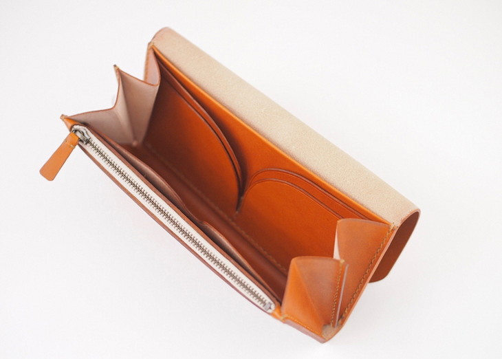 長財布　本革　ハンドメイド　財布