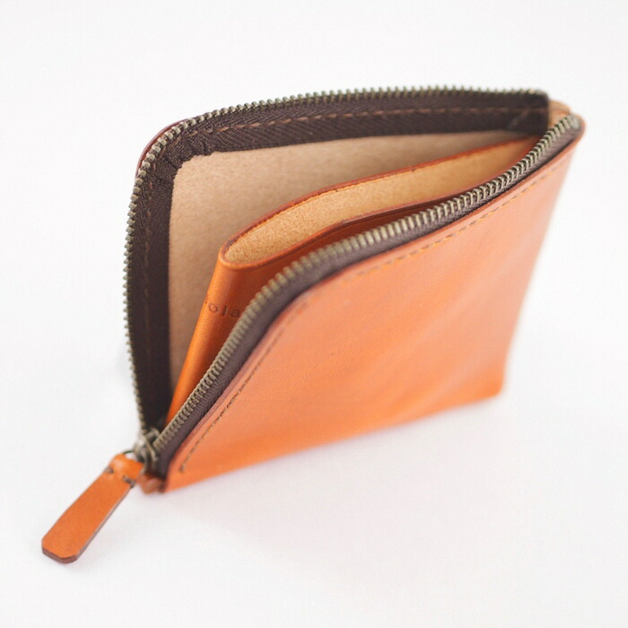 小銭入れ　L字型ファスナー　本革　ハンドメイド　財布