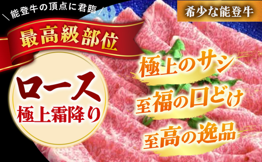 石川県産 能登牛（4～5等級）ロースしゃぶしゃぶ用 600g