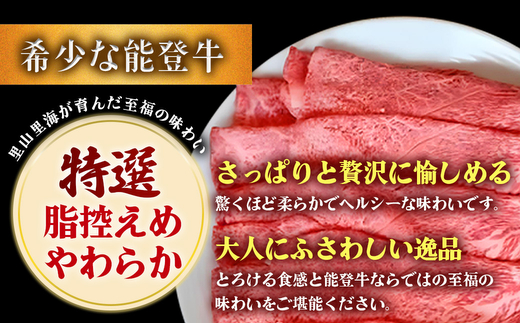 石川県産 能登牛（4～5等級）特選しゃぶしゃぶ用 300g ※2025年1月以降に順次発送予定