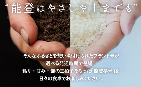 【発送時期が選べる】【新米】令和7年産 能登産 ゆめみづほ 能登夢米15kg（精米5kg×3袋）｜お米 白米 精米  ゆめみづほ ブランド米 石川県 七尾市 能登 復興 復興支援 ※2025年10月中旬～2026年1月中旬頃に順次発送予定