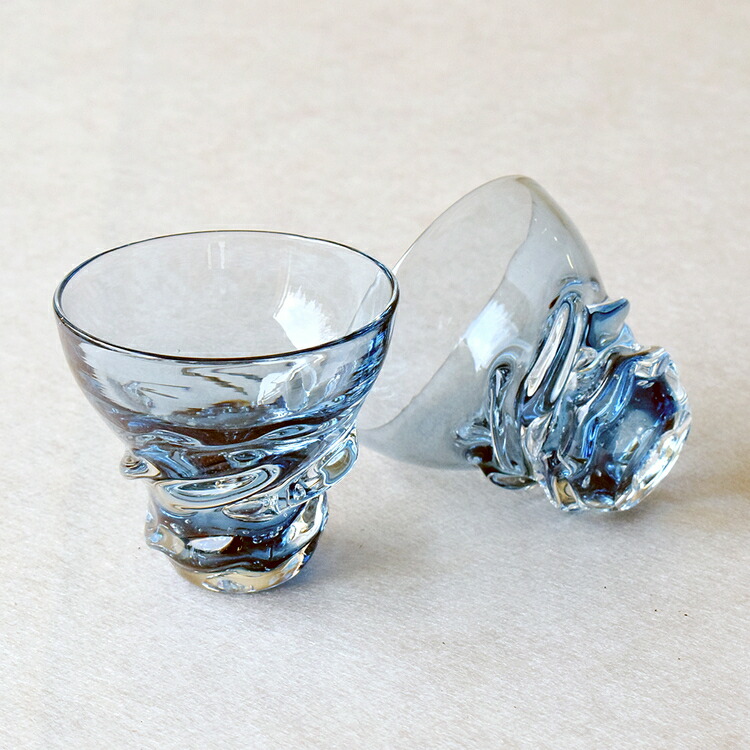 能登藍-noto blue- 流ぐい呑みペア（中田製箱所製木箱入り） ※2025年3月上旬頃より順次発送予定