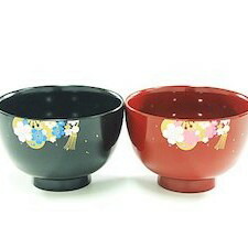 能登の花嫁お椀・花婿お椀セット【花嫁のれんオリジナル】平成30年度 石川県観光土産推奨商品認定　　結婚祝い 漆 食器 日用品
