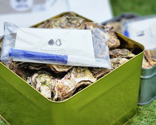 飛田水産　石川県七尾産　能登かき　殻付き半缶｜牡蠣　専用ナイフ 牡蠣 かき カキ 能登の里山里海 石川県七尾市 能登半島　※要加熱 ※2026年1月上旬～5月下旬頃に順次発送予定 ※北海道・沖縄・離島への発送不可