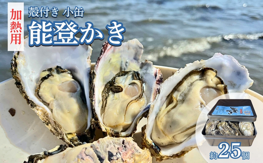 能登かき　殻付き小缶(加熱用) ※北海道・沖縄・離島への配送不可 ※2026年1月中旬～2月中旬頃に順次発送予定