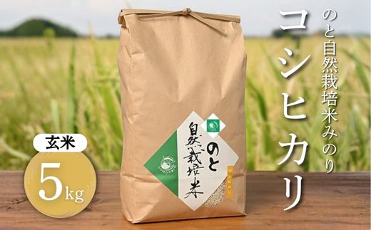のと自然栽培米みのり 玄米 5kg ※2025年12月中旬～2026年3月下旬頃に順次発送予定