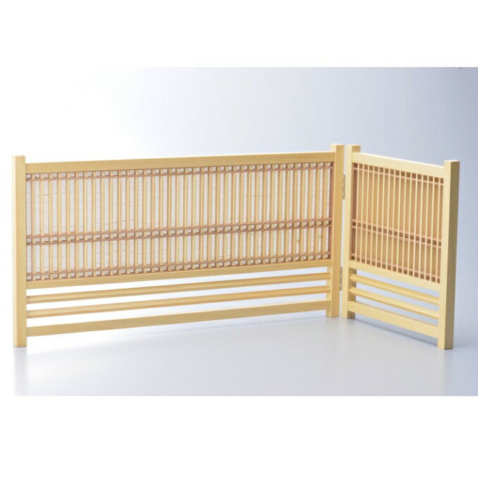 ミニ屏風(2枚折り) B格子柄タイプ