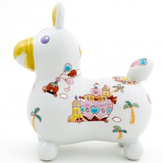 【ＲＯＤＹ×九谷焼】九谷焼置物ロディ「王様の遊行」