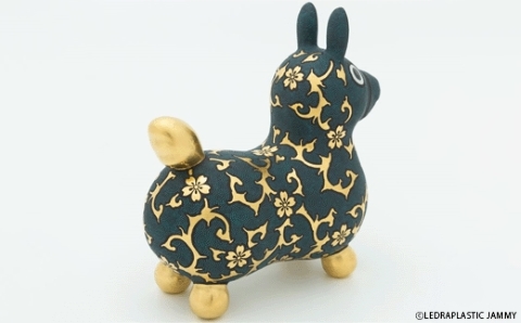 【RODY×九谷焼】九谷焼ロディ「青粒盛金桜花唐草文」仲田錦玉