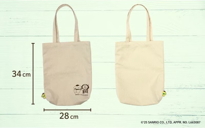 【小松市限定デザイン】 ポムポムプリン×カブッキー 小松市オリジナルトートバッグ サンリオ キャラクター